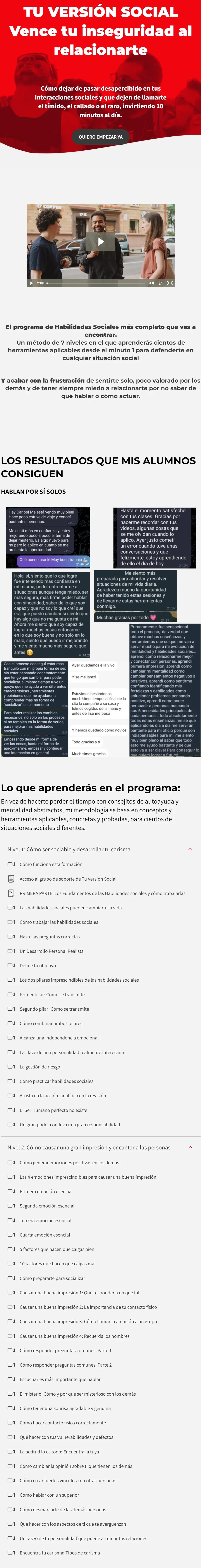 Escuela de habilidades sociales TU VERSION SOCIAL Carlos Martinez 1