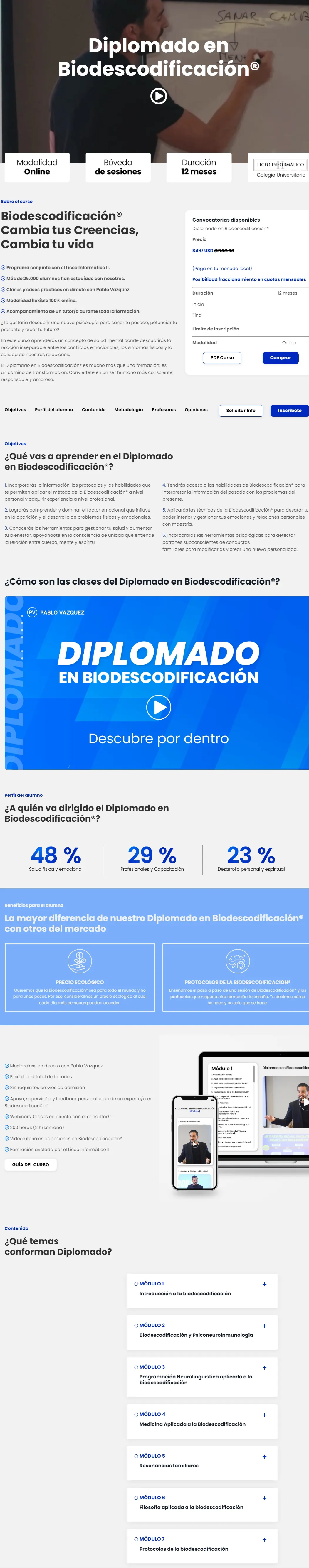 Diplomado en Biodescodificacion Completo Pablo Vazquez Kunz z