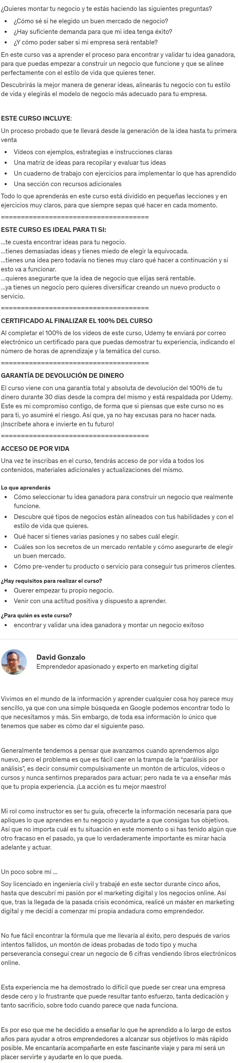 Encuentra una gran idea y conviertela en un negocio rentable David Gonzalo z