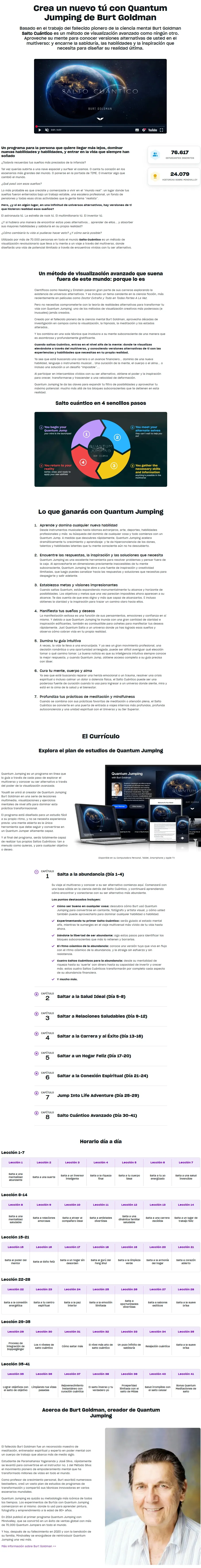 Salto Cuantico Burt Goldman Mindvalley