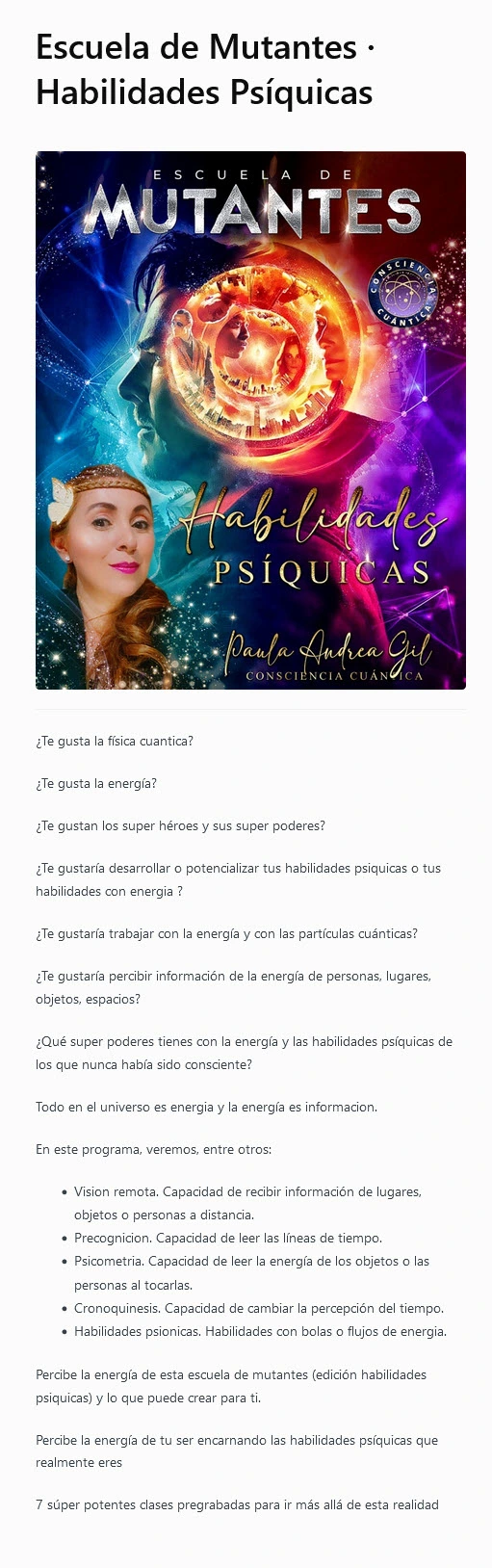 escuela de mutantes habilidades psiquicas 1